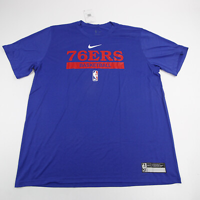 #ad Philadelphia 76ers Nike NBA Authentics Dri Fit Short Sleeve Shirt Men#x27;s New $22.74