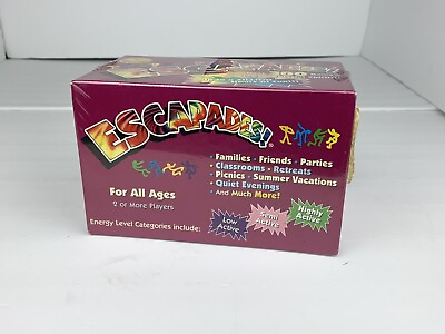 #ad NIB SEALED ESCAPADES Game For ALL Ages Family Fun Low to Active Energy 1996 $24.99