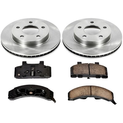 #ad 87OEREP14 Sure Stop Brake Disc and Pad Kits 2 Wheel Set Front for Chevy Olds $134.18