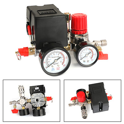 #ad Air Compressor Pressure Control Switch Manifold Regulator Fitting CA $37.65