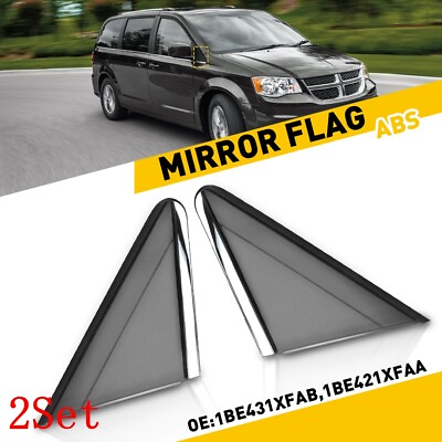 #ad LH amp;RH Flag Mirror Applique for Dodge Grand Chrysler Town amp; Country Caravan 2Set $72.99