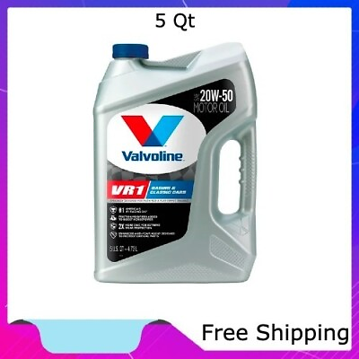 #ad Valvoline VR1 Racing Motor Oil SAE 20W 50 Free Shipping $23.99