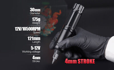 #ad Pro Complete Tattoo Pen Kit Javelin Cartridge Machine Needle Starter Set Supply $29.99