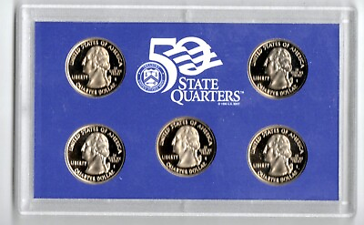 #ad us coins auction 2001 Quarter PROOF SET VERY NICE $13.50