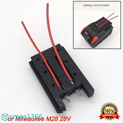 #ad For Milwaukee M28 28V Battery Adapter Convert to dock power connector 14AWG $17.99