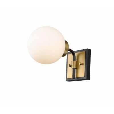 #ad 1 Light Wall Sconce in Retro Style 6 Inches Wide by 7.75 Inches High Matte $118.95