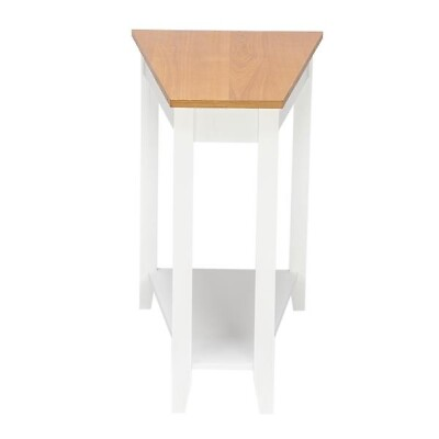 #ad 20.3 40 x 60 x 61cm Simple and Irregular Sofa Table Light Walnut Color White $75.94