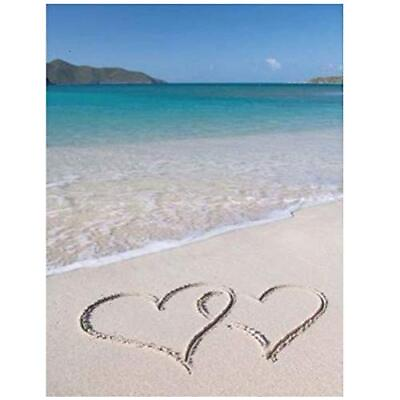 #ad 5D Diamond Painting DIY Beach Sea Love Heart Canvas Pictures Dot by Number $18.21