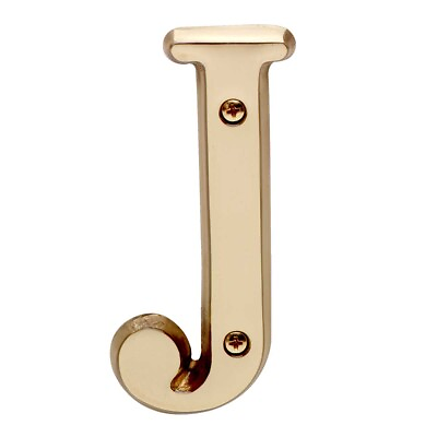 #ad Letter quot;Jquot; House Letters Solid Bright Brass 4quot; Renovator#x27;s Supply $13.29