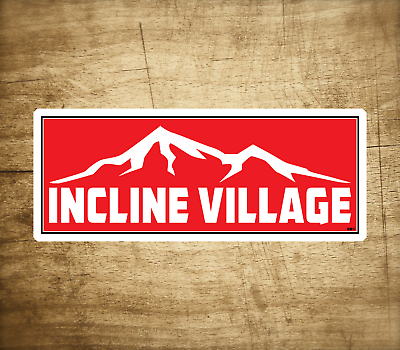 #ad Incline Village 3.75quot; X 1.5quot; Sticker Decal Vinyl Nevada Skiing Ski Lake Tahoe $5.29