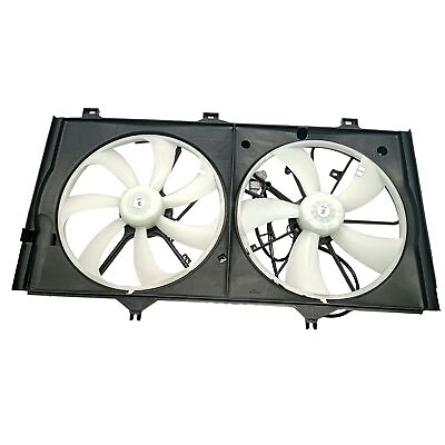 #ad Radiator Dual Cooling Fan Assembly For 2005 2012 Toyota Avalon 163630A120 $51.62