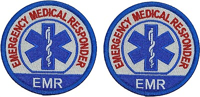 #ad EMR Emergency Medical Responder Medic PATCH 2PC iron on or Sew 3quot;x3quot; $13.99