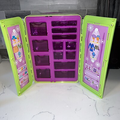 #ad Polly Pocket 2004 Closet Rolling Travel Case for Storage $16.00