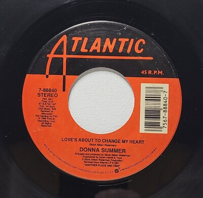 #ad Donna Summer 45 Love#x27;s About To Change My Heart pwl Mix Clivillés amp; Cole Mix $3.00