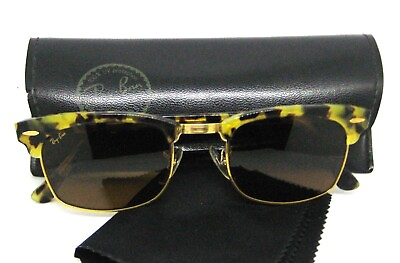 #ad Vintage Bamp;L Ray Ban USA B 15 Tortoise Square Antique Clubmaster W1483 Sunglasses $229.99