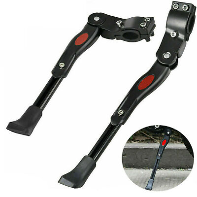 #ad Bicycle Bike Center Kickstand Prop Side Easy Adjustable Stand MTB 22quot; 26quot; Black $11.87