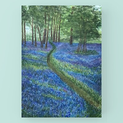#ad Original watercolor new painting quot;Spring forest” $45 home decor art gift idea $40.00
