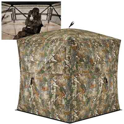 #ad Hunting Blind See Through with Carrying Bag Pop Up Ground Blinds 270 Degree $128.00