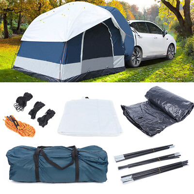 #ad Universal SUV Camping Tent 4 Person Camping Tents Canopy Car Shelter Tent New $112.11
