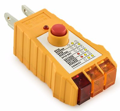 #ad Socket Tester with GFCI check. Receptacle Tester for Standard AC Outlets $7.99