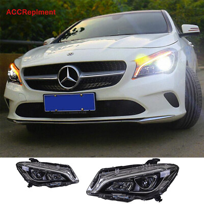 #ad For Benz CLA Headlights assembly 2014 2019 All LED Projector 【Halogen Upgrade】 $1249.05