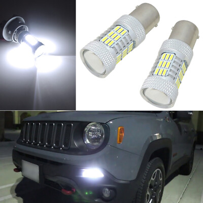 #ad 2pcs Xenon White LED Bulbs for 2015 2020 Jeep Renegade Daytime Running Light DRL $12.99