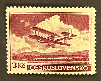 #ad Travelstamps: Czechoslovakia Air Mail Stamps Scott #C13 Mint MOGLH $4.99