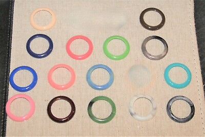 #ad New Gucci Vintage Interchangeable Plastic Bezels Sold Separately 15 Colors $10.95