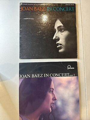 #ad Joan Baez In Concert Part 1 amp; 2 Vinyl Records 1962 VG Get Both 💥🎶🎵💥 $12.00