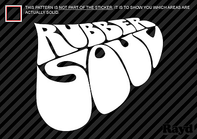 #ad 2x Rubber Soul Sticker Decal Die Cut vinyl beatles $5.49