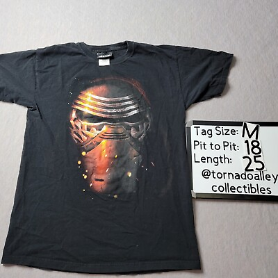 #ad Star Wars: #x27;Kylo Ren#x27;s Mask#x27; Big Head T Shirt Lucasfilm Ltd Size Medium $12.00