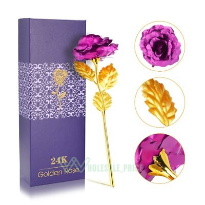 #ad Mother#x27;s Day Gift Eternal Rose Flower LED Enchanted Galaxy Rose Girlfriend Gifts $10.19