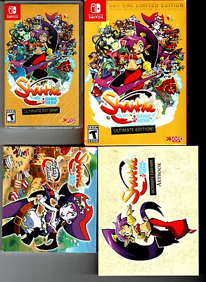 #ad Shantae 1 2 Genie Hero Ultimate Day One Edition Switch CIB Contents Sealed $87.00