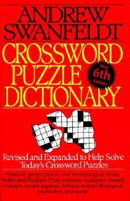 #ad Crossword Puzzle Dictionary: Sixth Edition Paperback GOOD $3.81