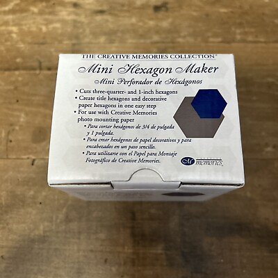 #ad New Creative Memories Mini Hexagon Maker Paper Punch $16.99