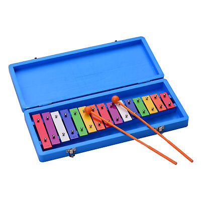 #ad 15 Keys Glockenspiel Xylophone Colorful Early Musical A6N2 $39.02