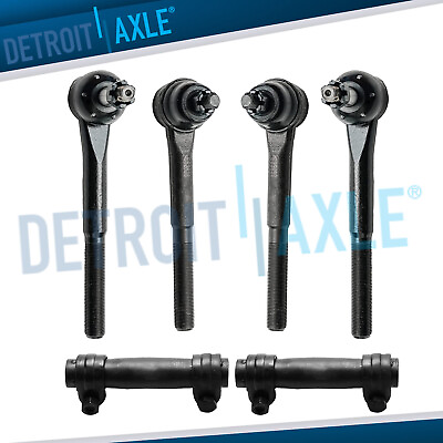#ad 6pc Front Inner amp; Outer Tie Rods 1988 1999 for Chevy GMC K1500 K2500 K3500 Van $48.69