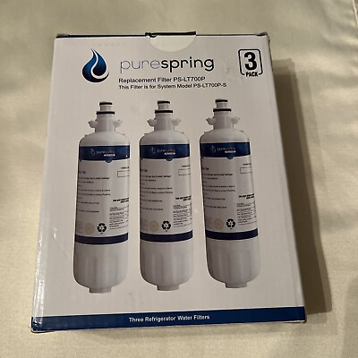 #ad 3 Pack Pure Spring PureSpring PS LT700P S Refrigerator Replacement Water Filters $19.99
