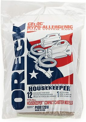 #ad 12 Bags B Oreck Xl Buster Canister Vacuum Pkbb12dw 12 Pack Housekeeper $13.59