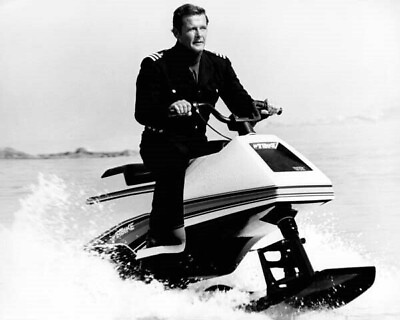 #ad Roger Moore as Bond rides Wetbike jet ski Spy Who Loved Me 24x36 inch poster $29.99
