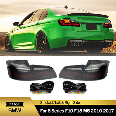 #ad GTS LED Tail Lights Lamp Smoked For 2010 2017 BMW 5 Series F10 F18 M5 528i 550i $246.04