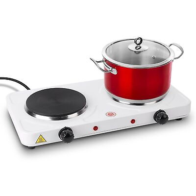 #ad 2000W Electric Dual Burner Hot Plate Kitchen Cooktop Cooking Stove 5 Power Level $39.99