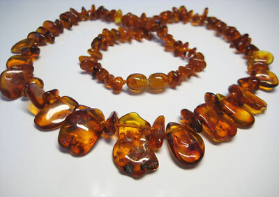 #ad Genuine Beautiful Baltic Amber Necklace 20 in $12.95