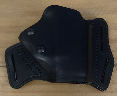 #ad CQC Blackhawk Holster Made In Italy Black Leather $19.99