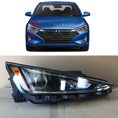 #ad Headlight Replacement for 2019 2020 Hyundai Elantra Sedan Passenger Right Side $101.99