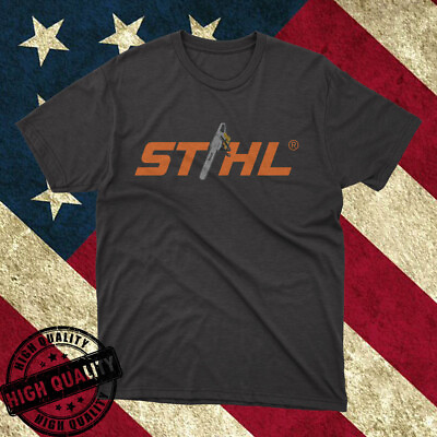 #ad STIHL CHAINSAW TOOLS SAW TECH LOGO Men#x27;s T Shirt Size S to 3XL Fast Shipping USA $22.00