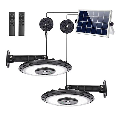 #ad INDARUN Solar Pendant Light Solar Lights Indoor Outdoor Motion Sensor Waterp... $114.99