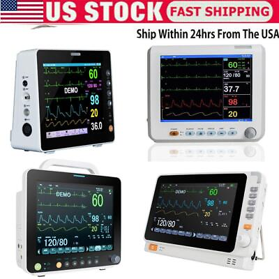 #ad lot Portable Medical Patient Monitor Vital Sign ICU ECG NIBP RESP TEMP SPO2 $16.99