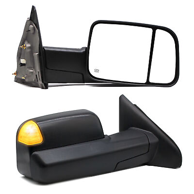#ad Power Heated Turn Signal Towing Mirrors For 2003 2009 Dodge Ram 2500 3500 LH RH $139.09