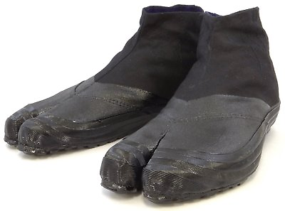 #ad Japanese Rikio JIKA TABI Boots Ninja Shoes Low Cut Black SH3 Japan $30.40